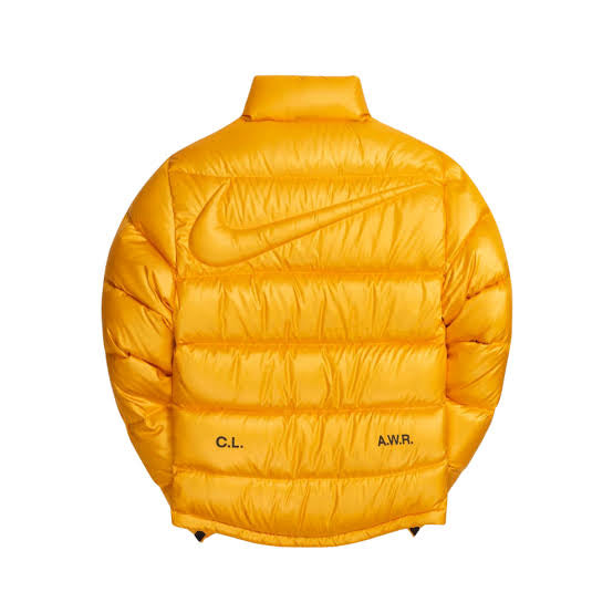 Nike Nocta Sunset Puffer Yellow Down Jacket