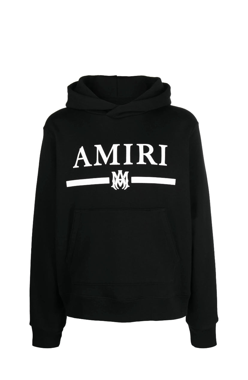 Amiri M.A Black Bar Logo-Print Hoodie