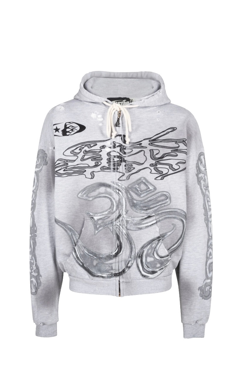 Hellstar Yoga Grey Hoodie