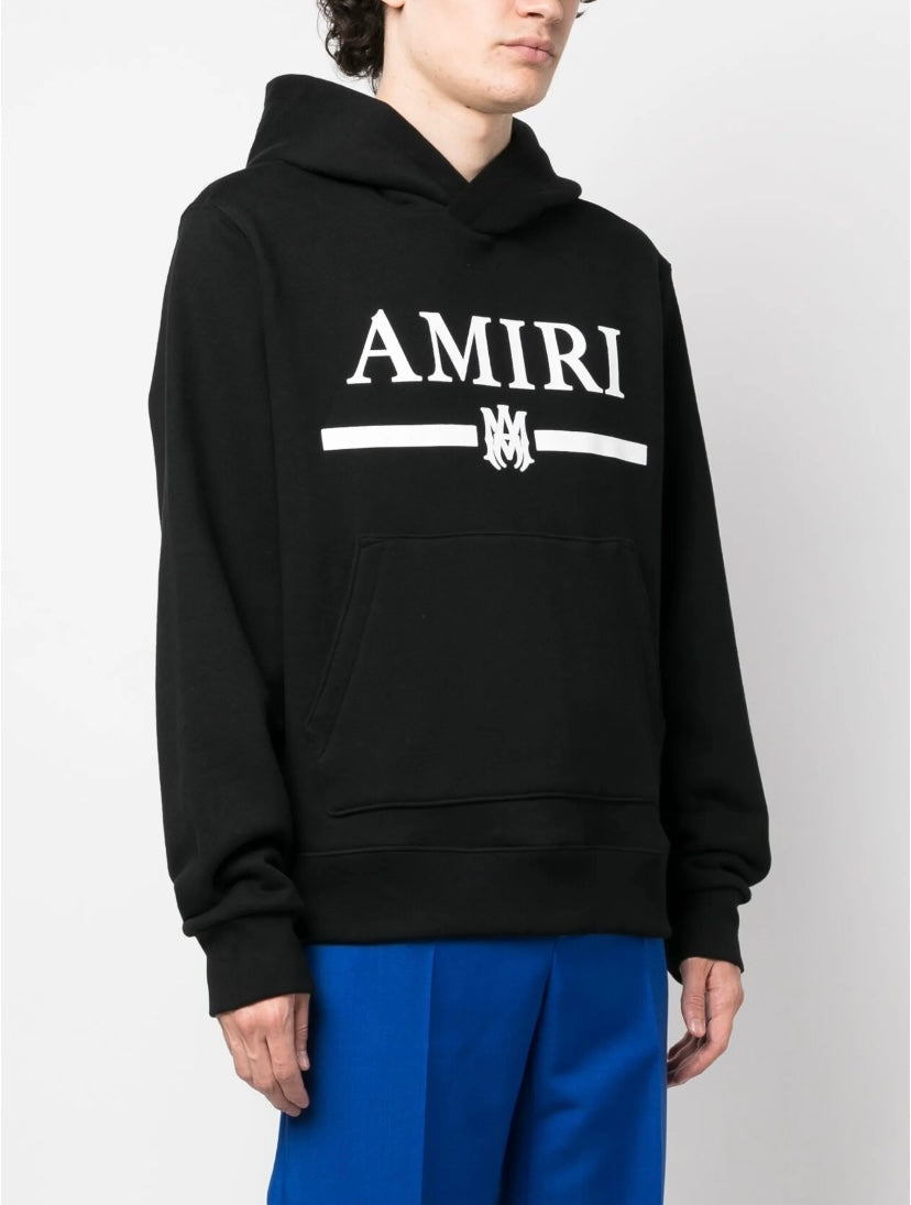 Amiri M.A Black Bar Logo-Print Hoodie