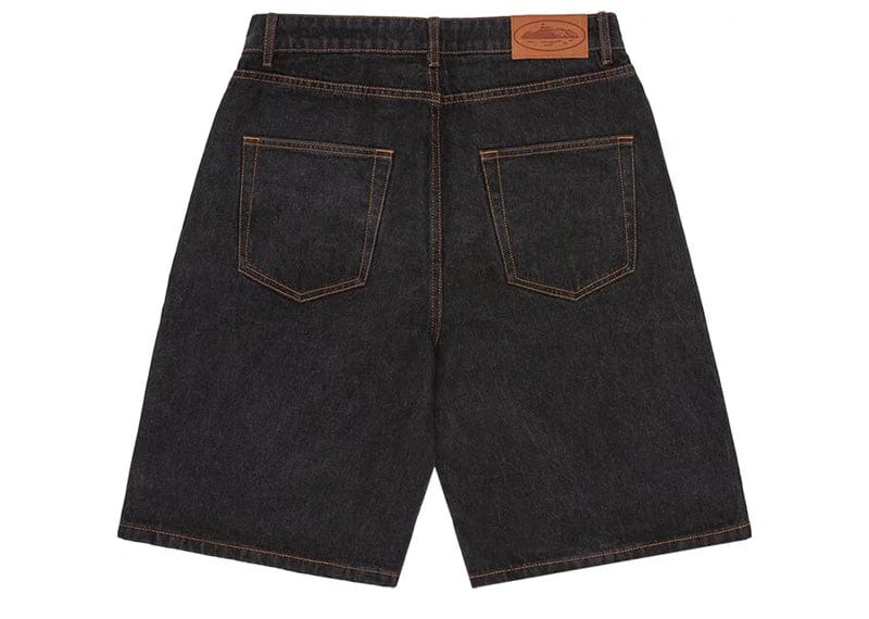 CORTEIZ ALCATRAZ DENIM SHORTS WASHED BLACK
