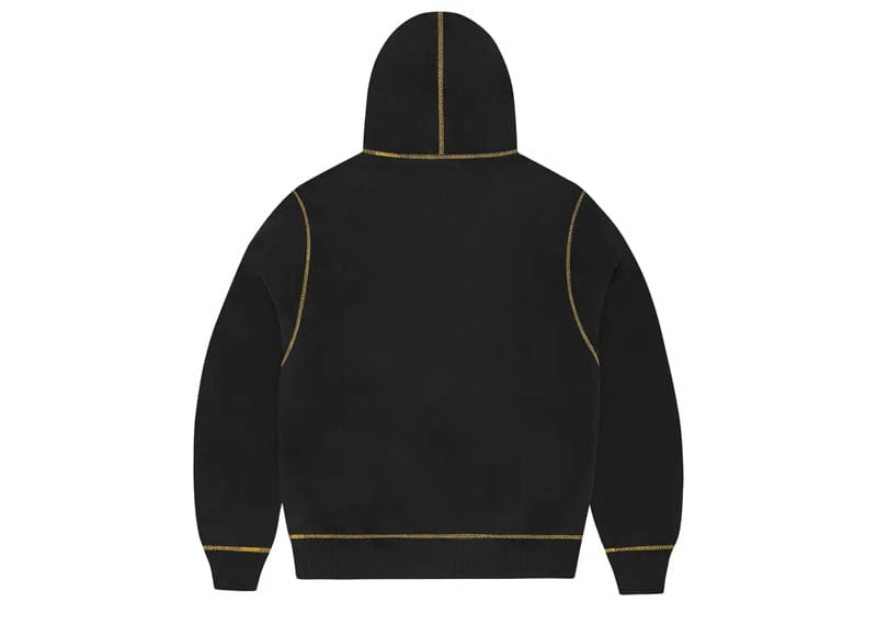 Corteiz Alcatraz Contrast Hoodie Black/Yellow