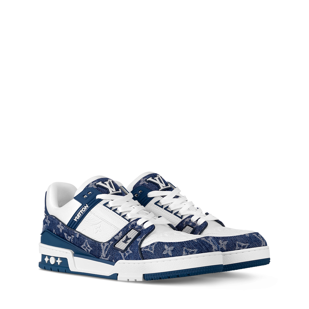 Louis Vuitton Monogram Denim Trainer Blue/White