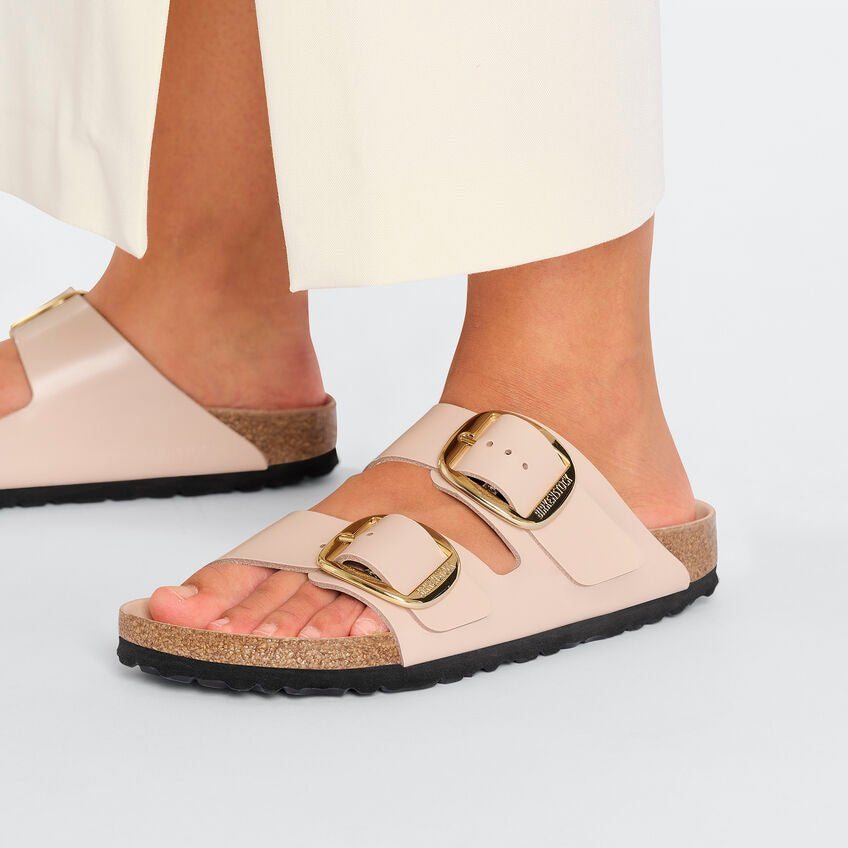 Birkenstock Arizona Big Buckle - High Shine New Beige