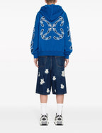 Off-White Bandana Embroided Cotton Hoodie