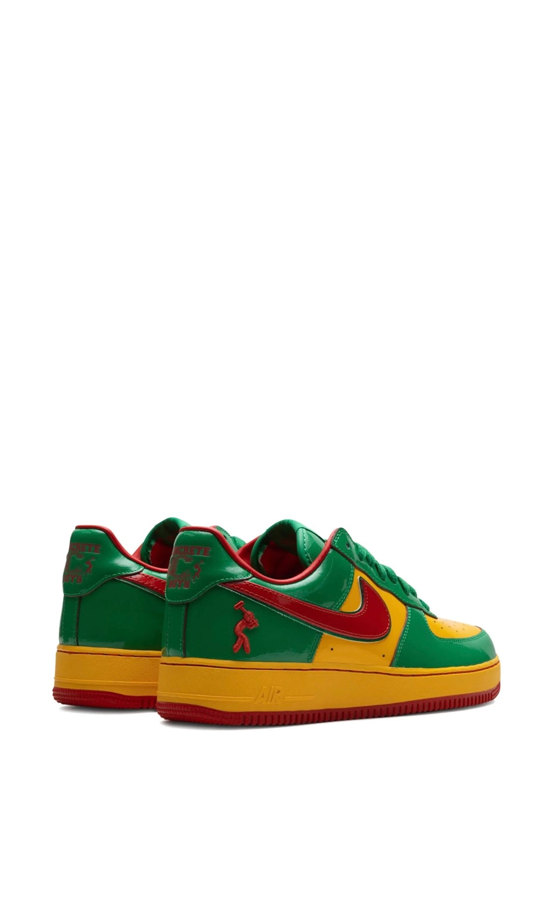 Nike x Lil Yachty Concrete Boys Air Force 1 Low "Lucky Green/Mystic Red"