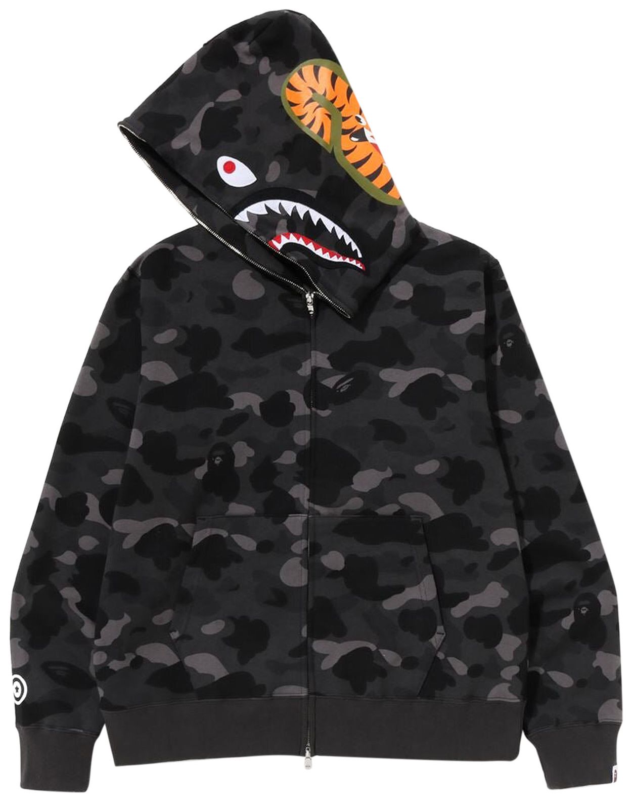 Bape Color Camo Shark Full Zip-Up Hoodie