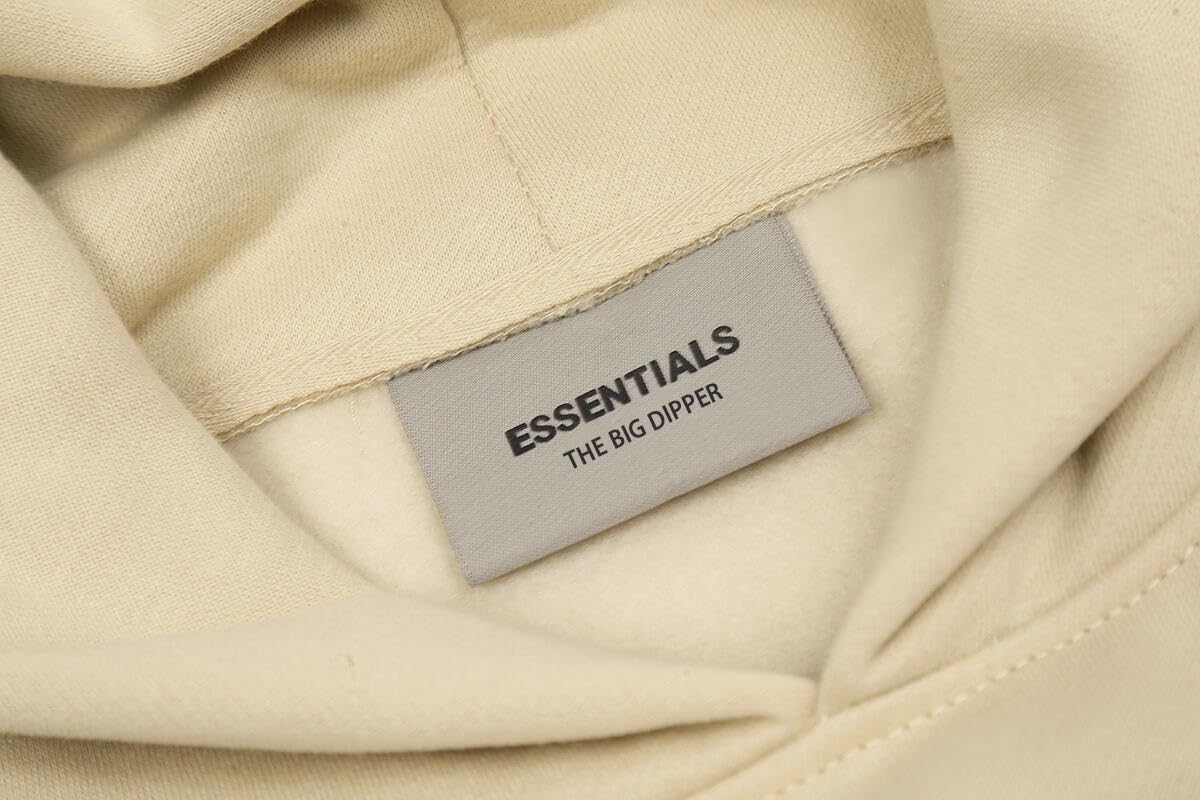 Fear of God Essentials Pullover Hoodie Applique Logo |Buttercream