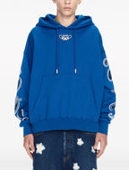 Off-White Bandana Embroided Cotton Hoodie