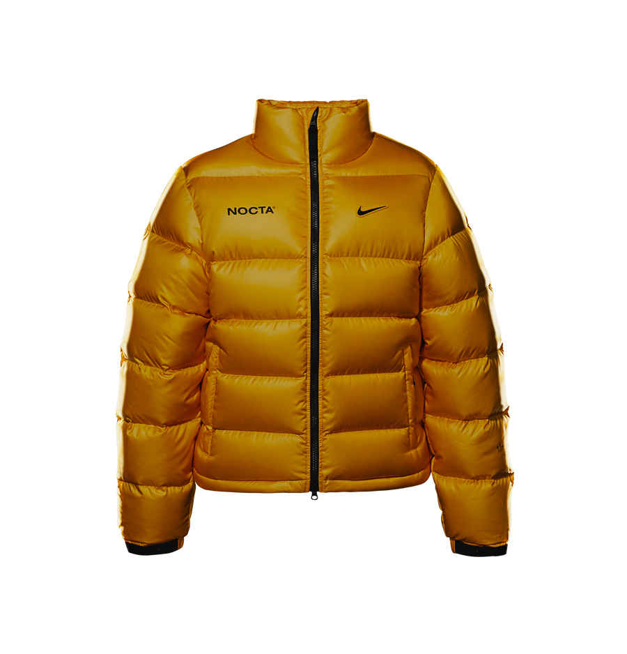 Nike Nocta Sunset Puffer Yellow Down Jacket
