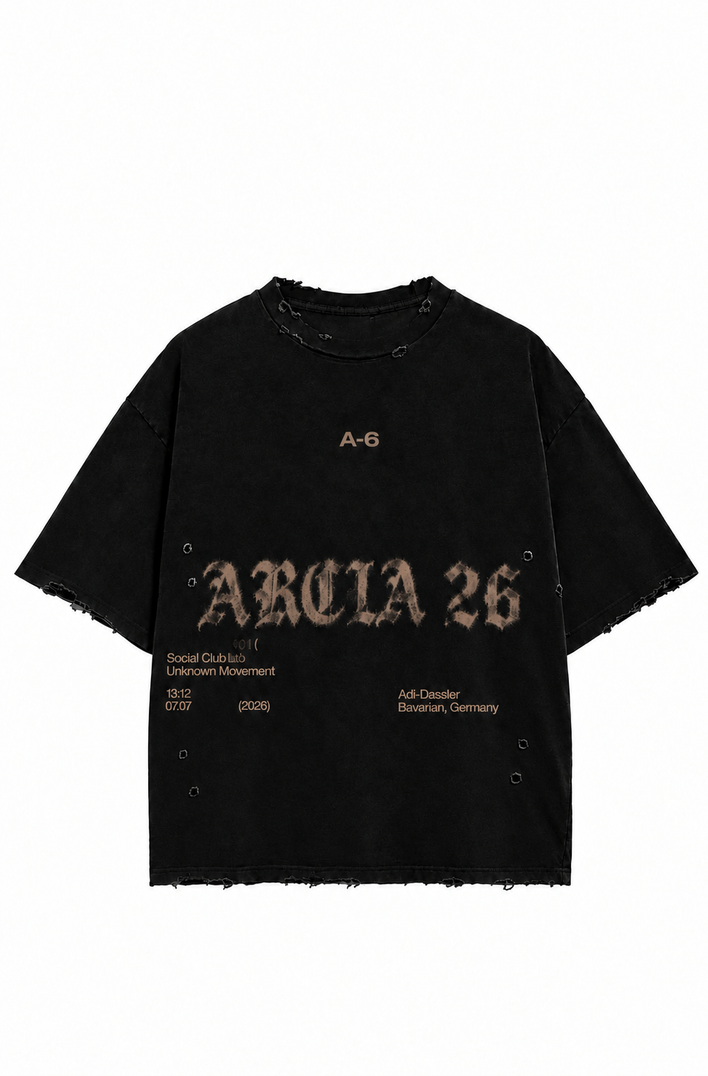 Arcia Daion “Visca Arcia” Distressed Tee - (MEN)