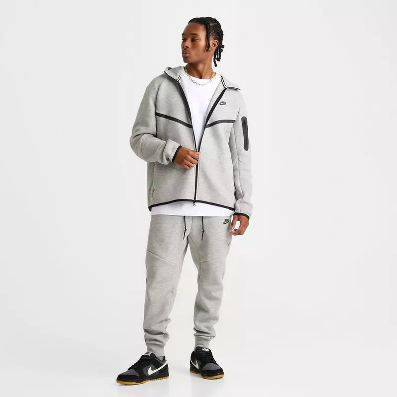 Nike Tech Fleece Full Zip Hoodie & Joggers Set |Grey