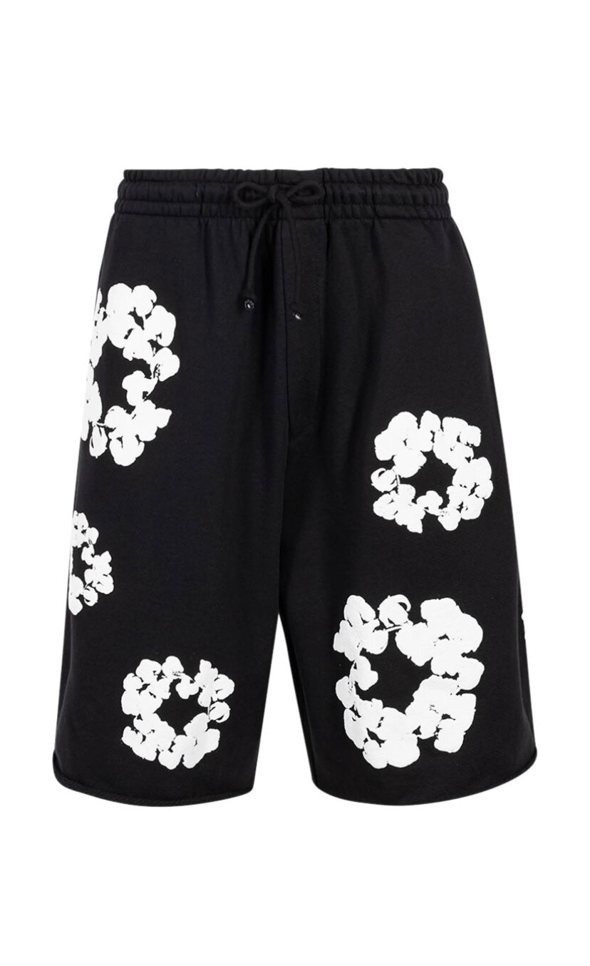 Denim Tears The Cotton Wreath Black Shorts
