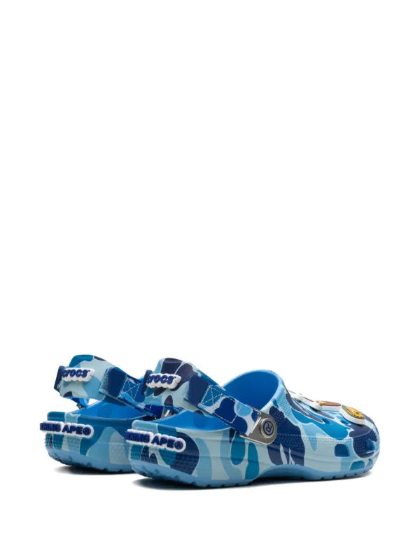 BAPE BLACK *A BATHING APE®
x Crocs Classic "Blue Camo" clogs