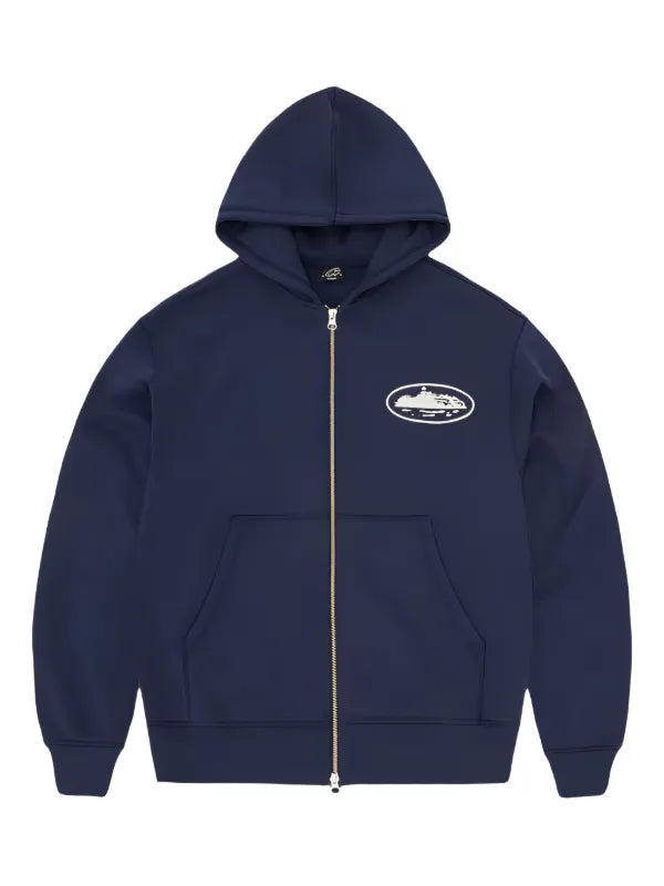 Corteiz x Island Puff print zip hoodie