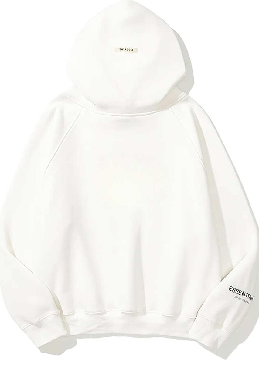 Fear of God Essentials Pullover Hoodie Applique Logo |White