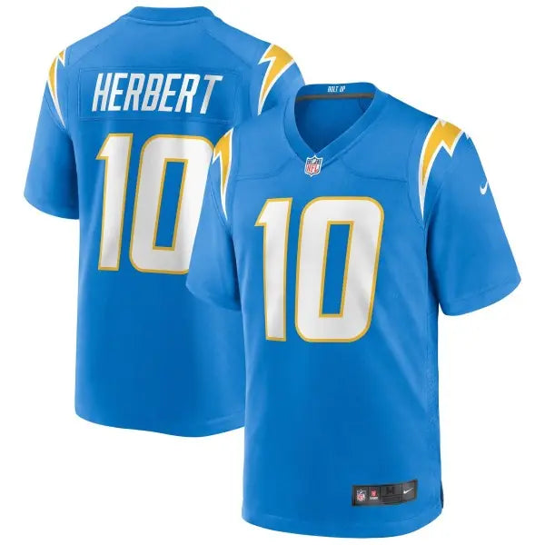 NFL Los Angles Chargers Home Game Jersey Justin Herbert #10