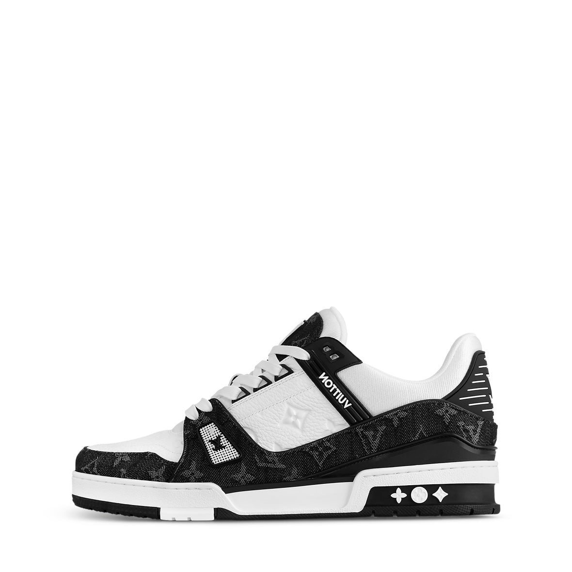 Louis Vuitton Monogram Denim Trainer Black/White