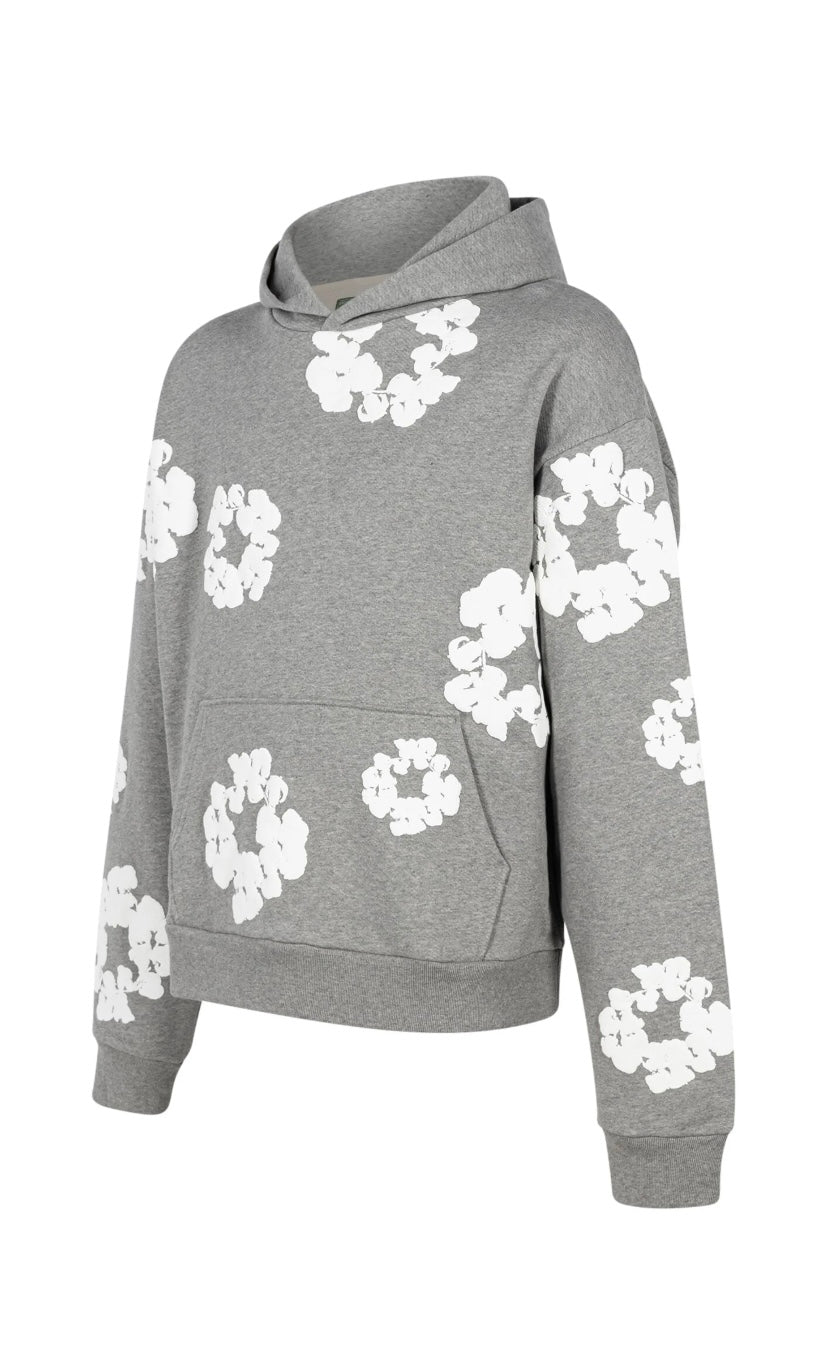 Denim Tears Cotton Wreath Hoodie |Grey