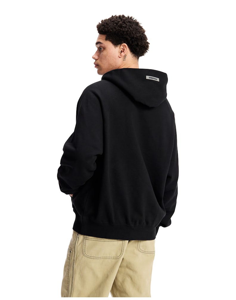 Fear of God Essentials Pullover Hoodie Applique Logo |Black