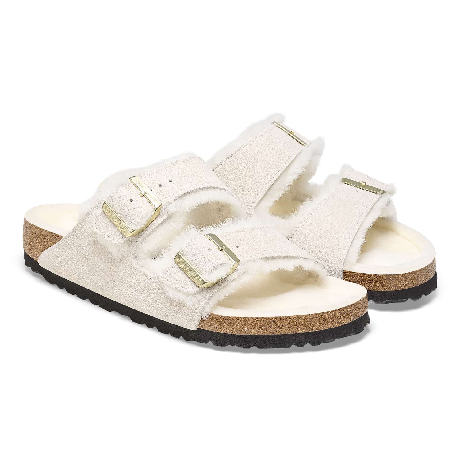 Birkenstock Arizona Shearling Suede Leather