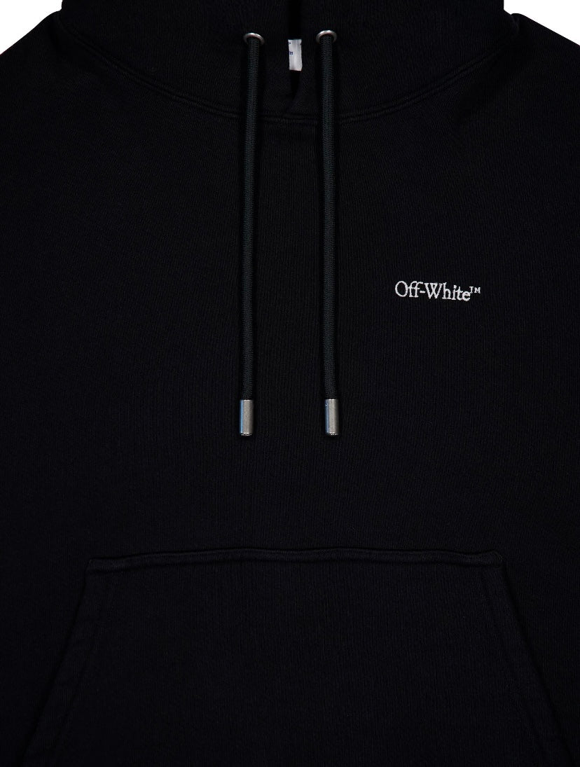 Off-White Floral Print Logo Hoodie