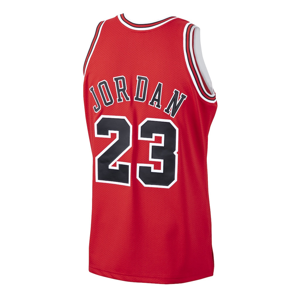 MEN'S CHICAGO BULLS MICHAEL JORDAN MITCHELL & NESS SCARLET 1997/98 HARDWOOD CLASSICS JERSEY
