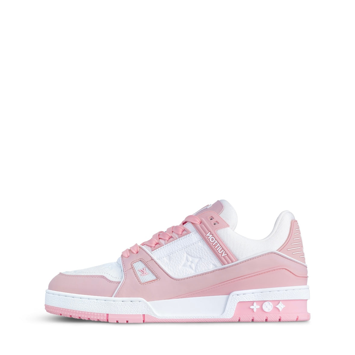 Louis Vuitton Monogram Denim Trainer Pink/White