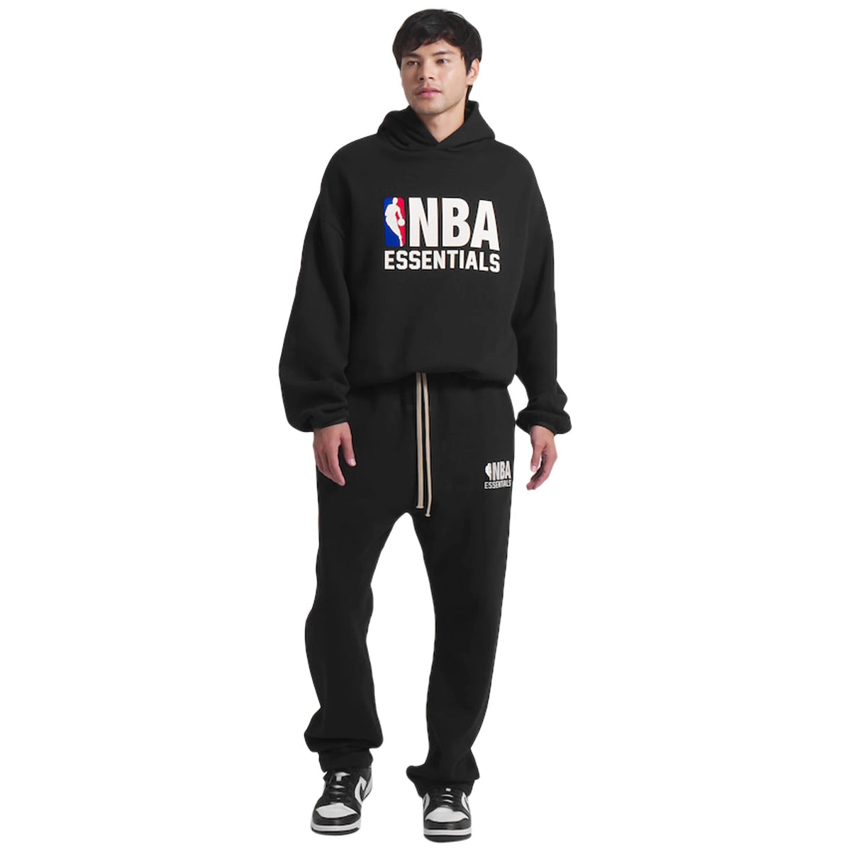 Fear of God Essentials x NBA Relaxed Black Sweatpants