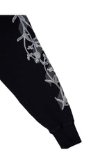 Off-White Floral Print Logo Hoodie