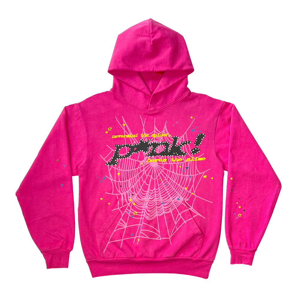 Sp5der P*NK Hoodie Pink