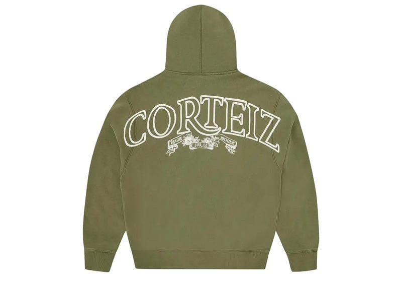 Corteiz Superior Royale Zip Hoodie Olive