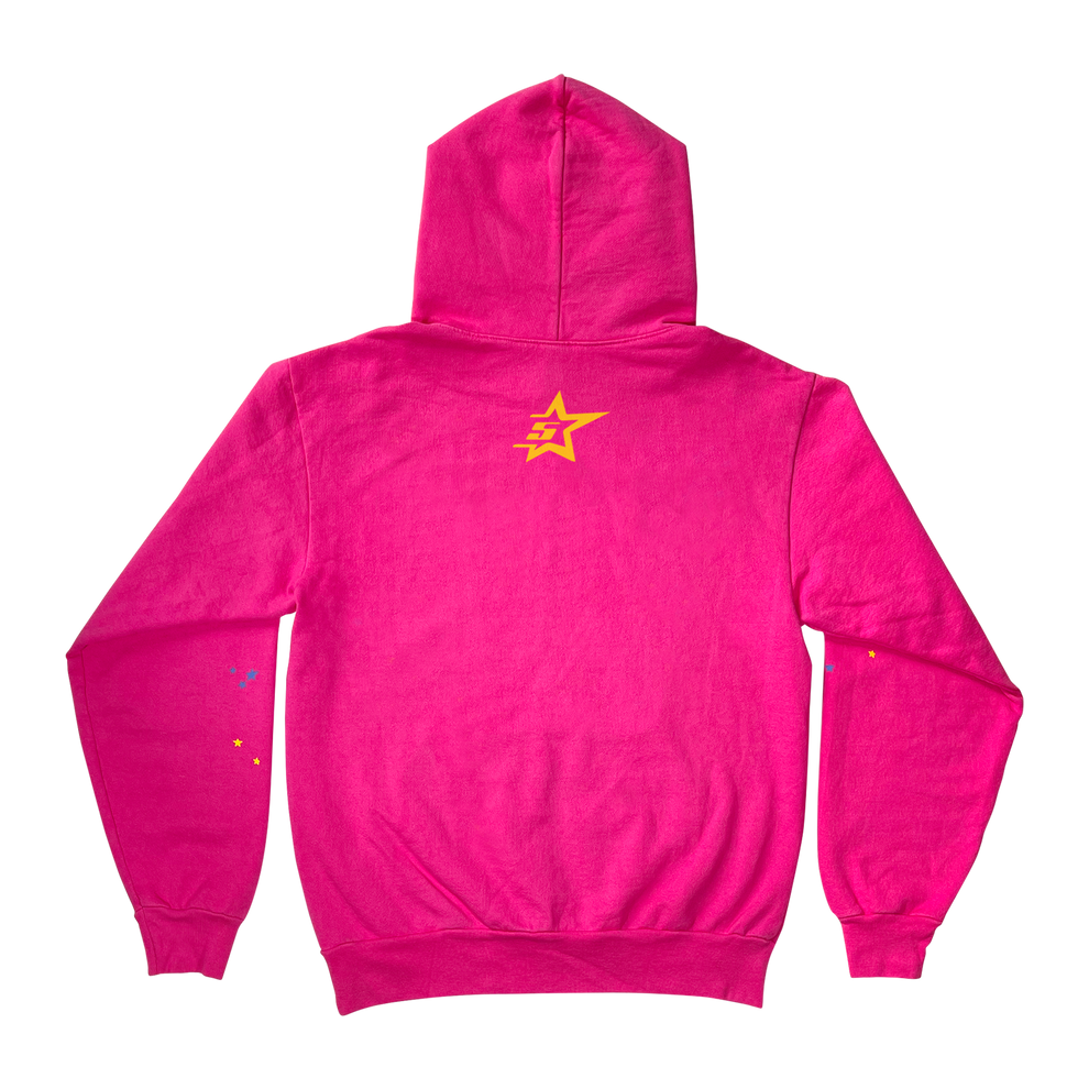 Sp5der P*NK Hoodie Pink