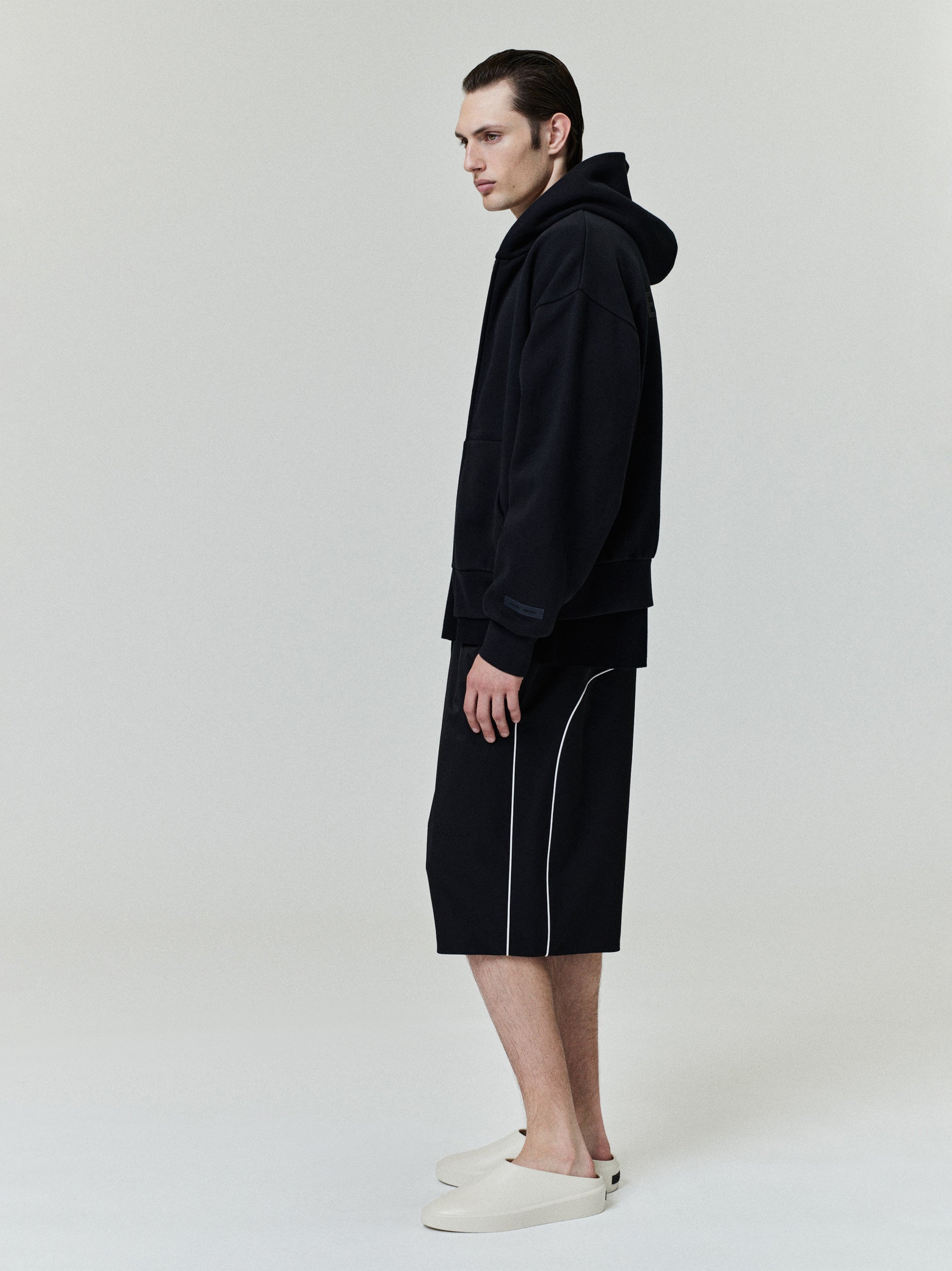 Fear Of God Essentials Classic Fleece Zip-Up Hoodie