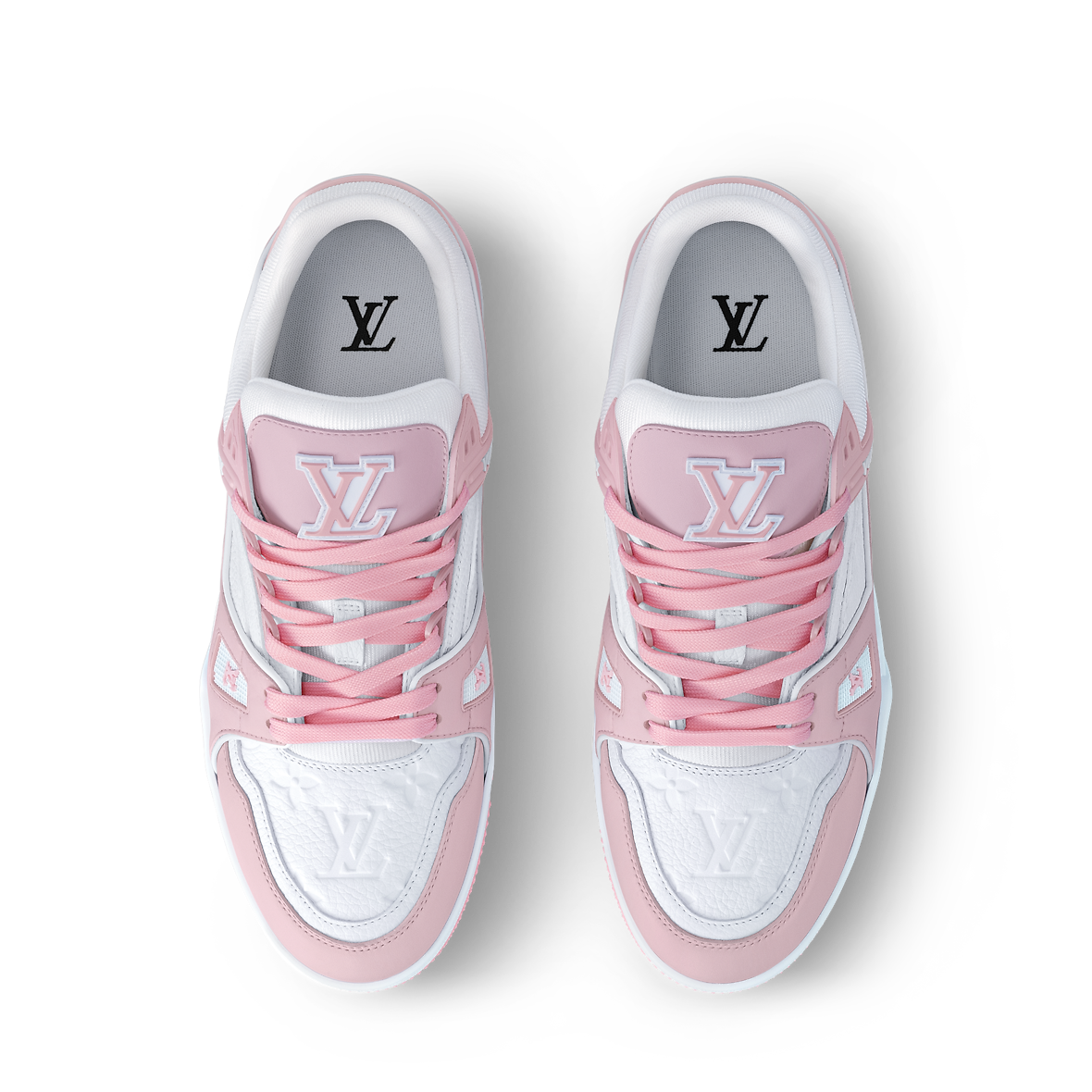 Louis Vuitton Monogram Denim Trainer Pink/White