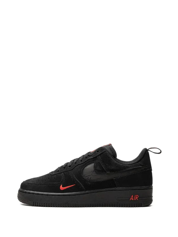 Nike Air Force 1 Low "Multi Swoosh Black/Crimson"
