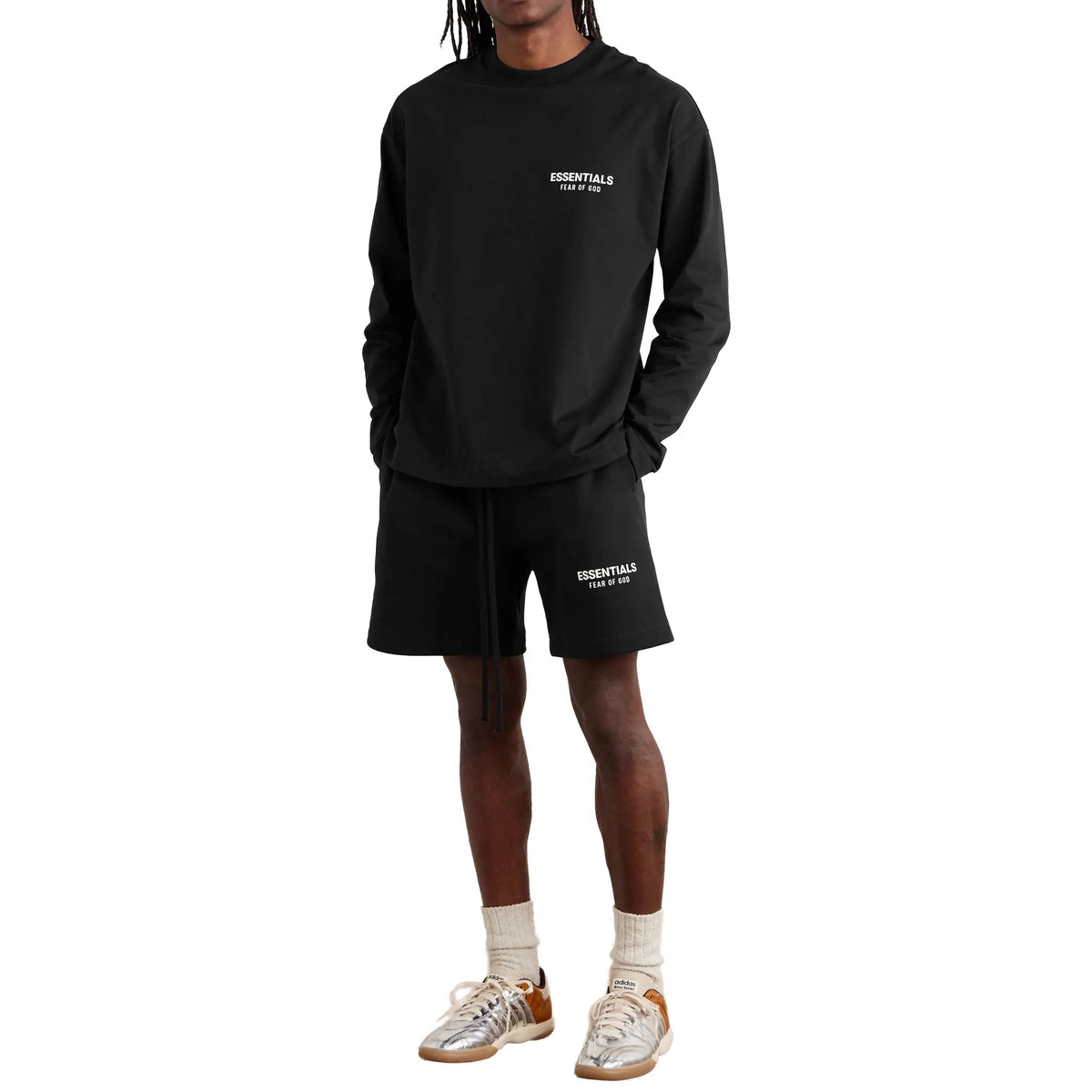 Fear Of God Essentials Classic Jet Black Shorts