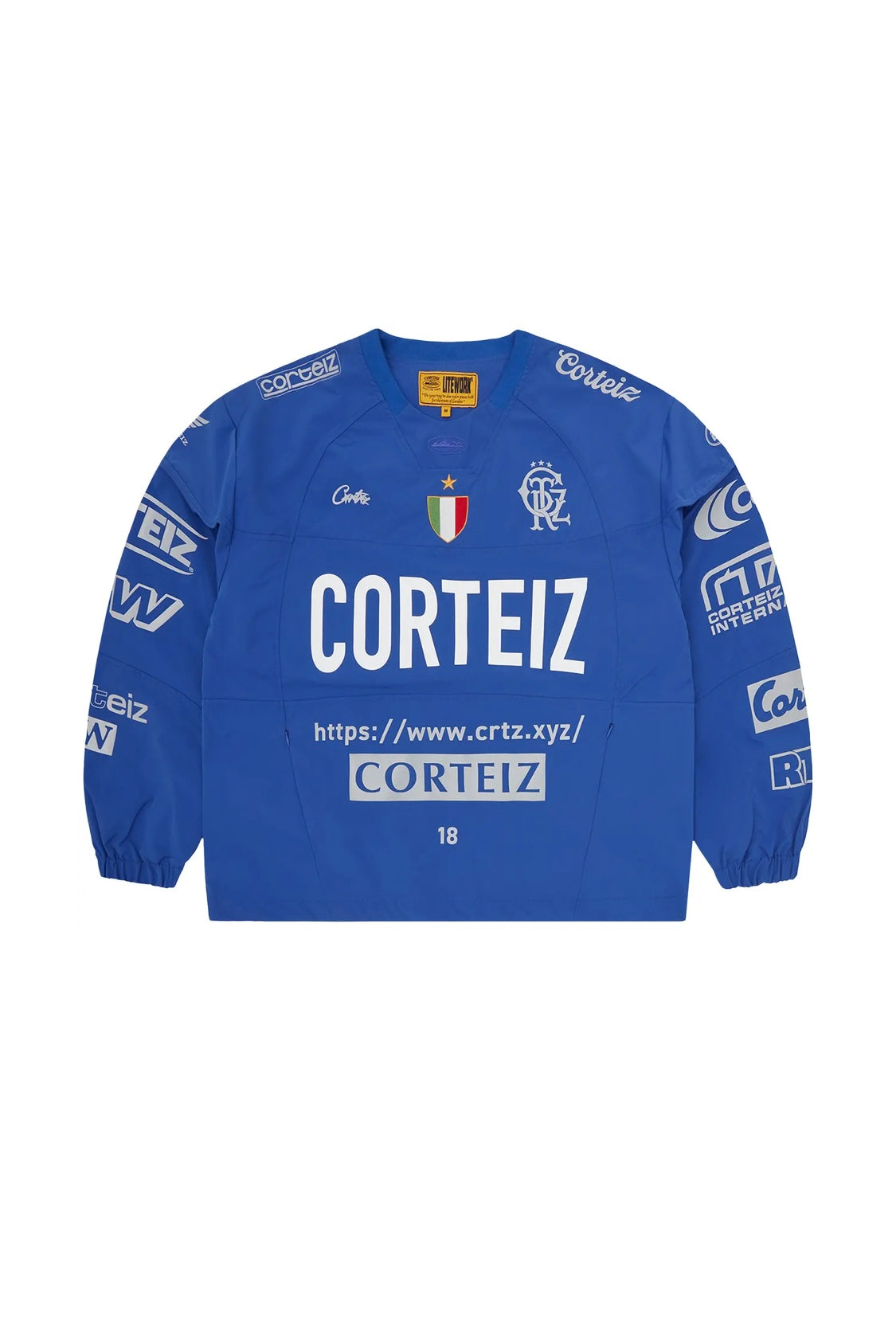 Corteiz Sponsors Training Pullover Blue