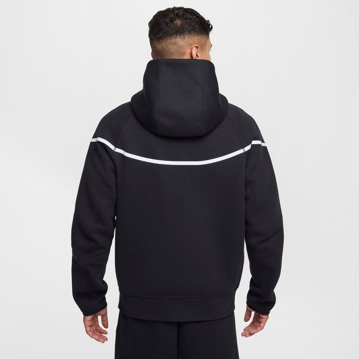 Nike Tech Fleece Full Zip Hoodie & Joggers Set |Black/White