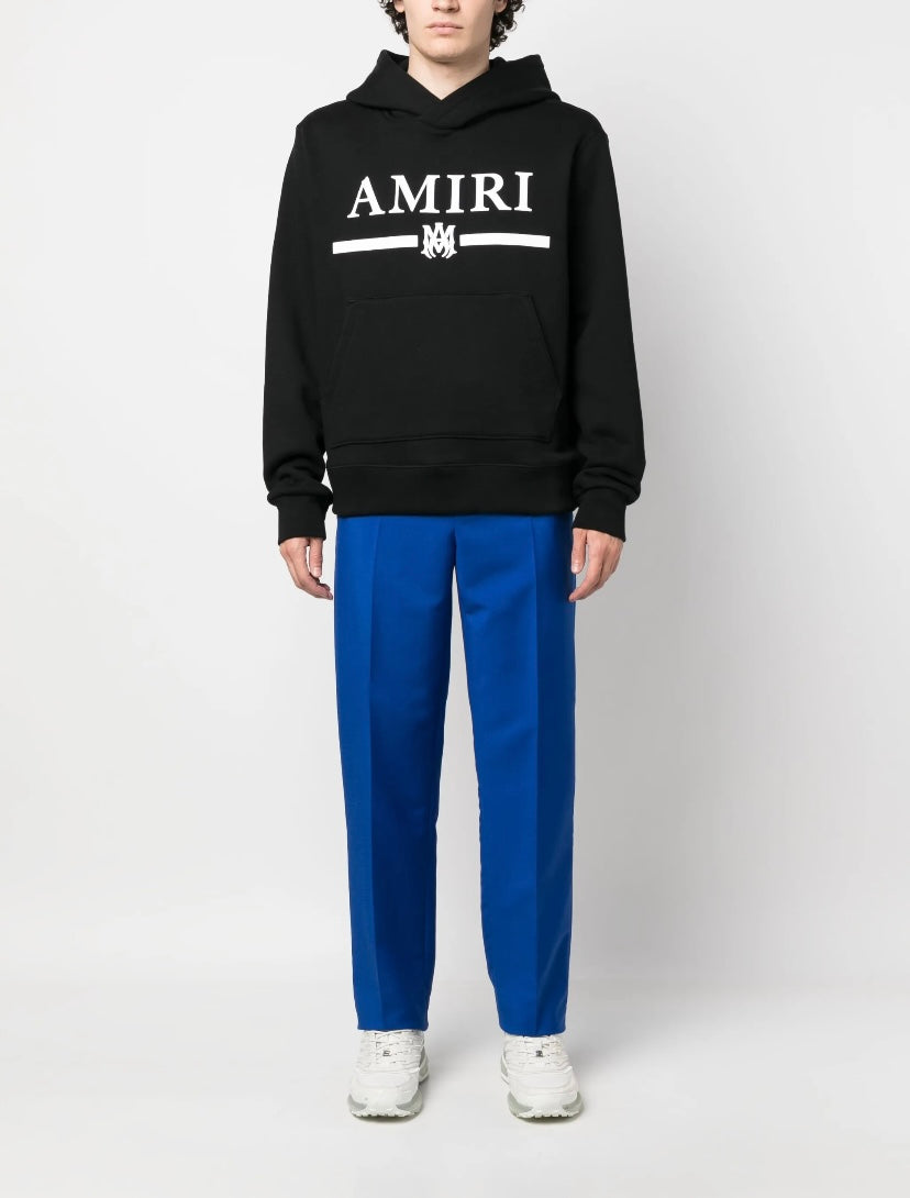 Amiri M.A Black Bar Logo-Print Hoodie