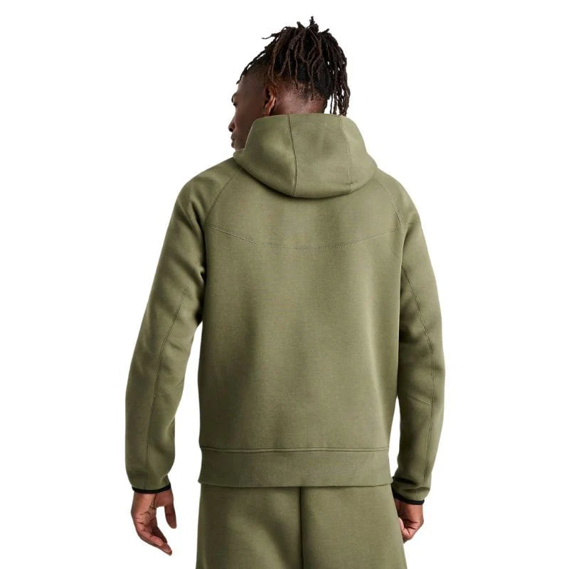 Nike Tech Fleece Full Zip Hoodie & Joggers Set |Olive Green