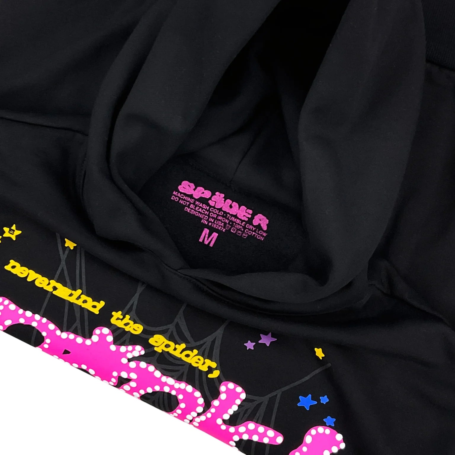 Sp5der P*NK Hoodie |Black