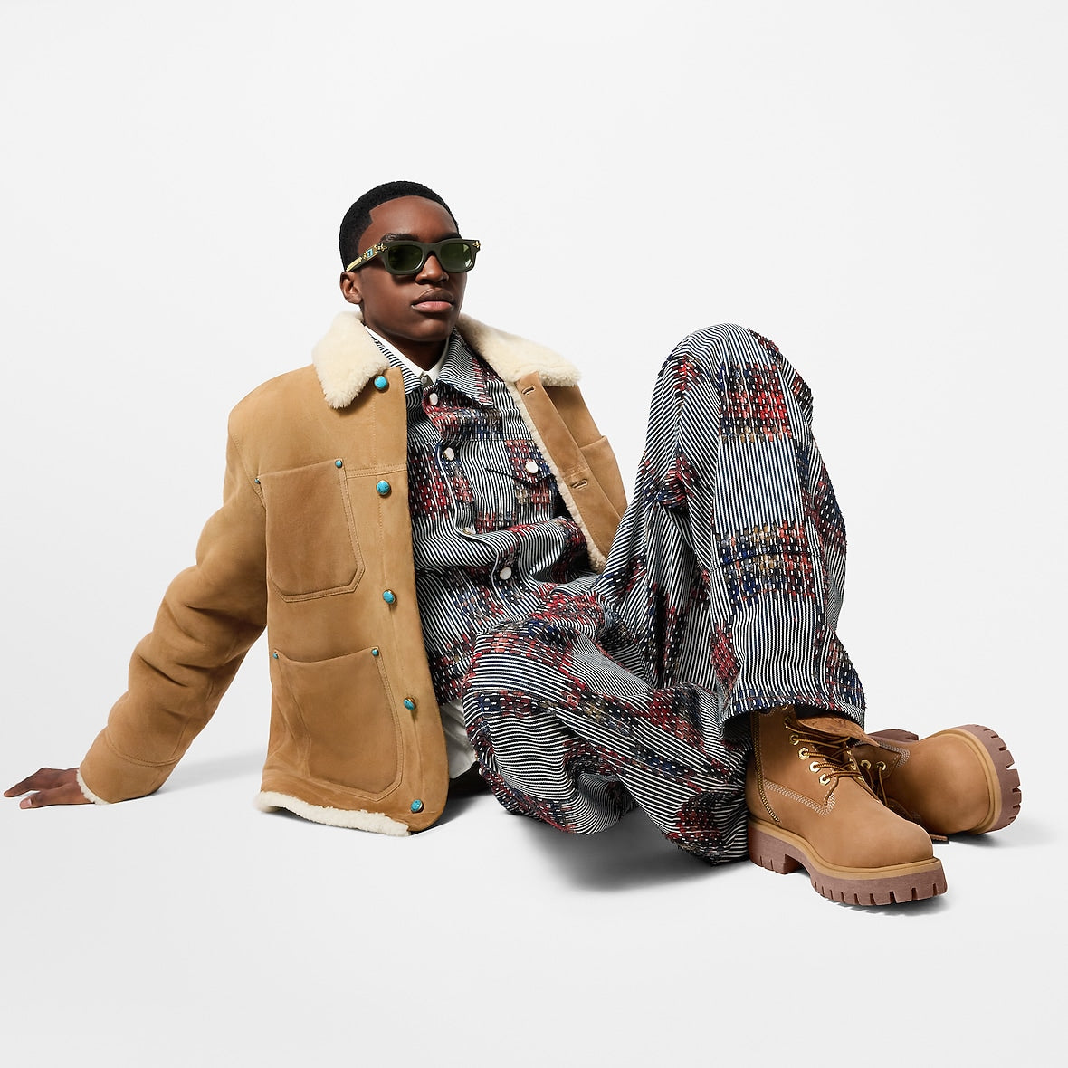 Louis Vuitton x Timberland Ankle Boots