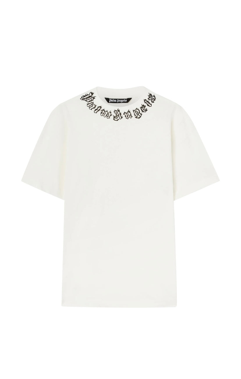 Palm Angels Neck Logo-Print T-Shirt