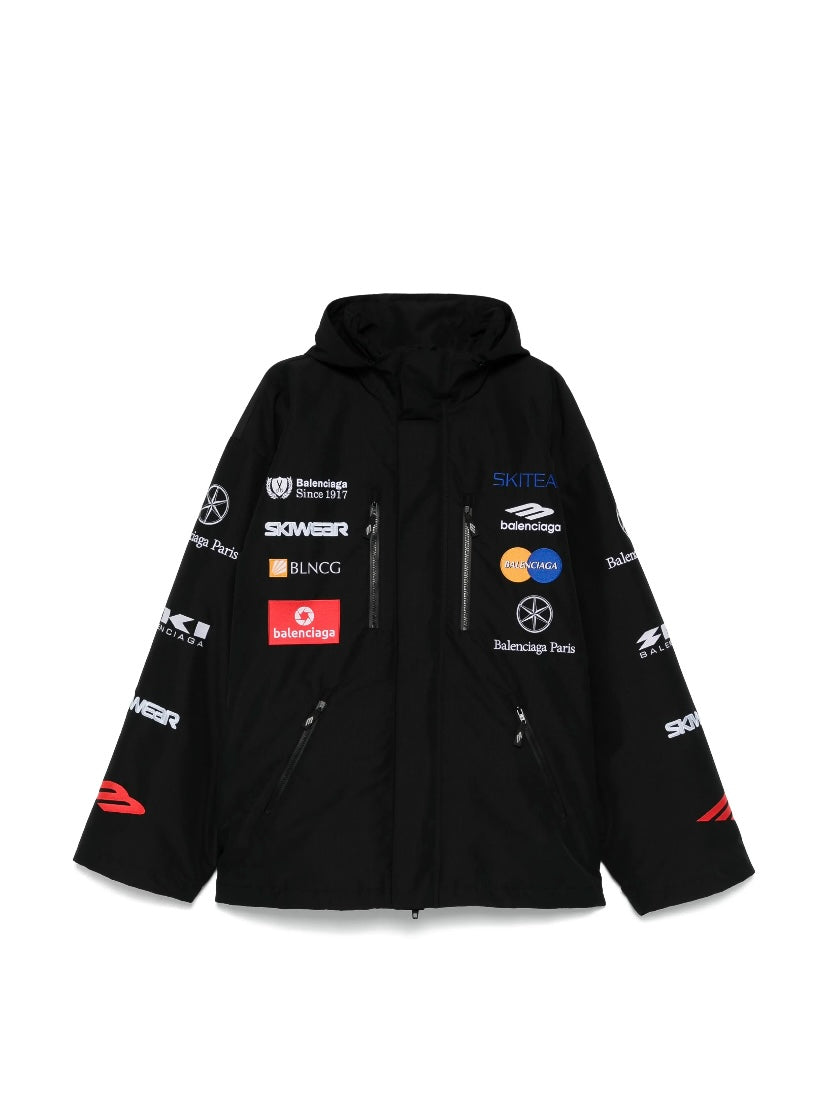 Balenciaga Logo Embroidered Ski Jacket