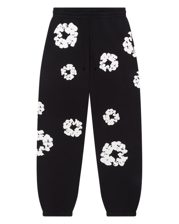 Denim Tears Cotton Wreath Sweatpants -Black