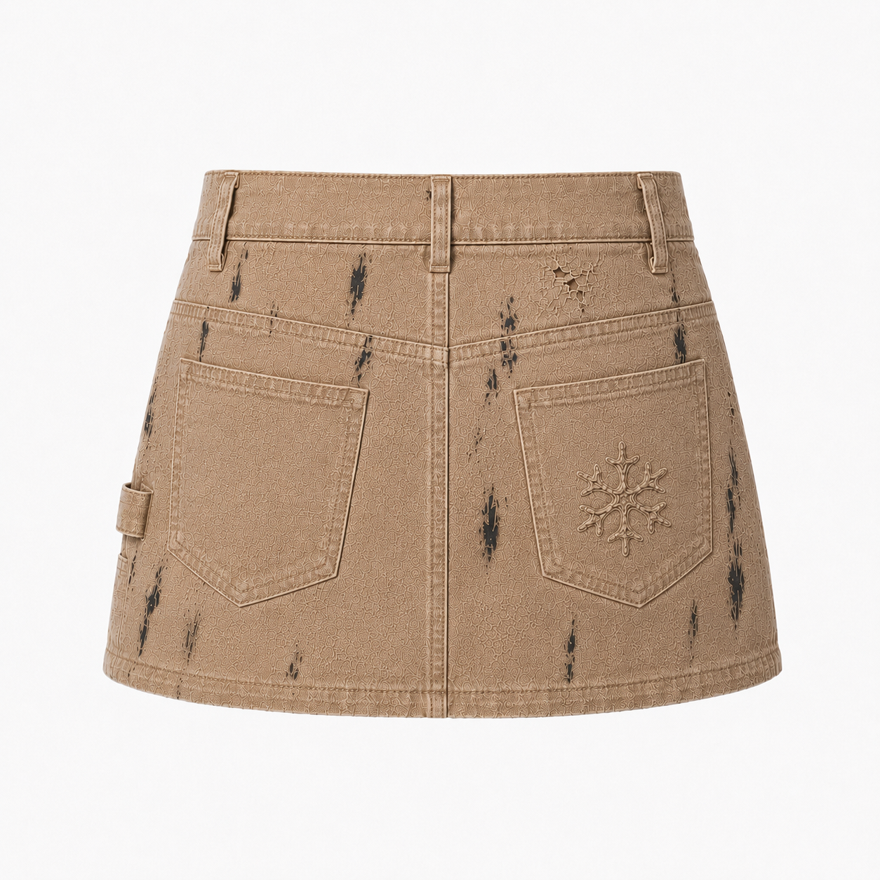 Arcia Daion “Patine” Mini Skirt Monogram