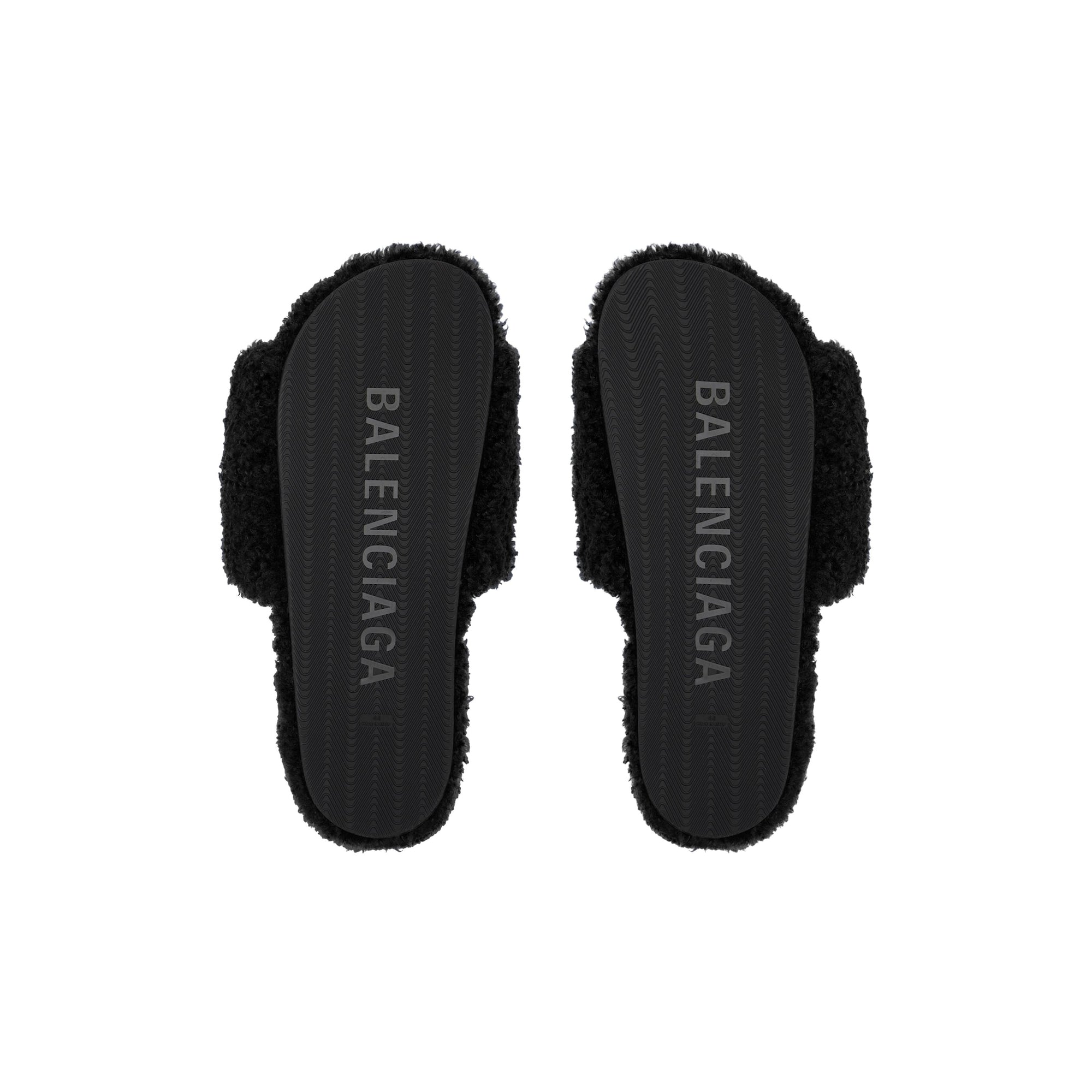Balenciaga Furry Slides Sandal