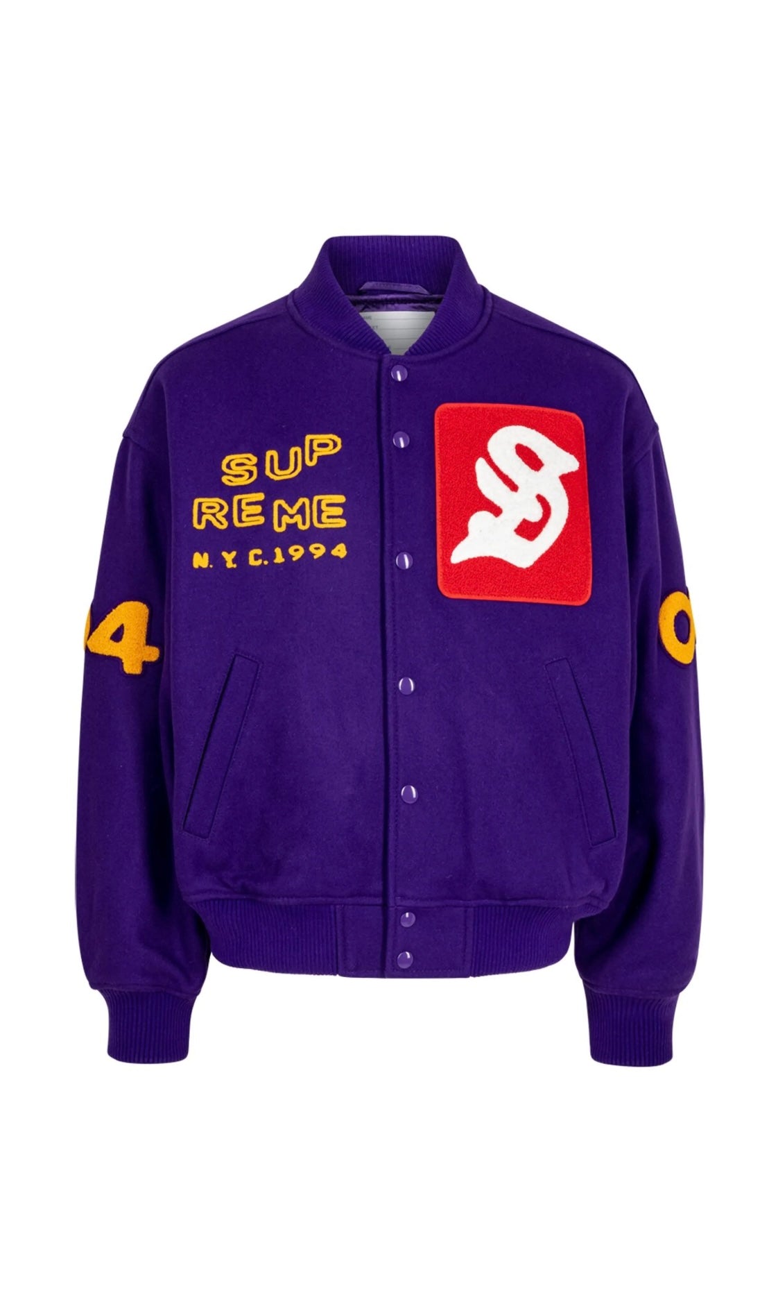 Supreme Tourist "Purple" varsity jacket