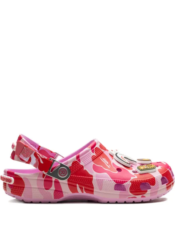 BAPE BLACK *A BATHING APE®
x Crocs Classic "Carnation" clogs